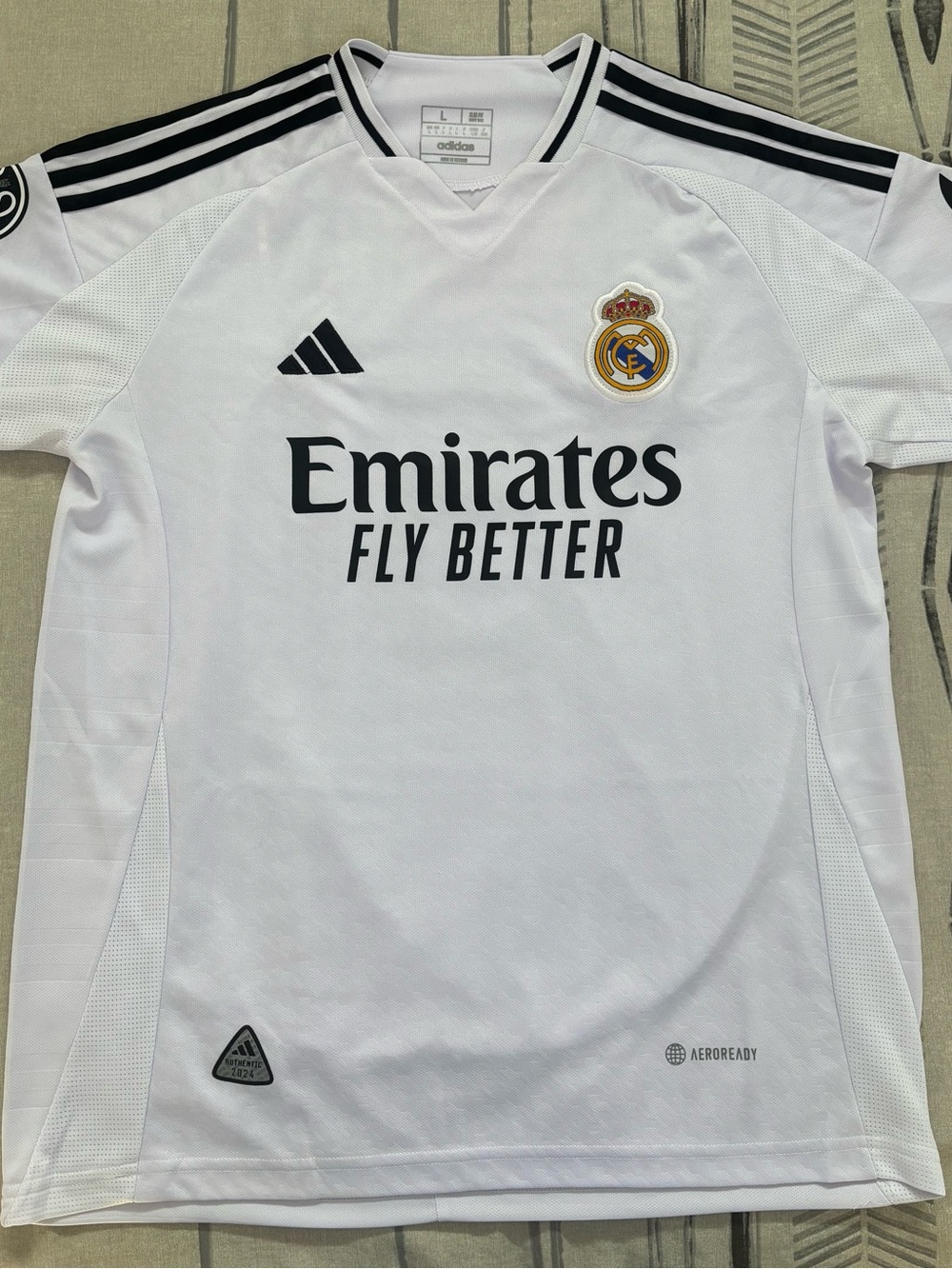 adidas Real Madrid White and Black Home Jersey